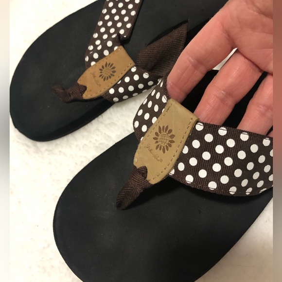 Yellow Box Shoes Yellow Box Polka Dot Flip Flops Poshmark